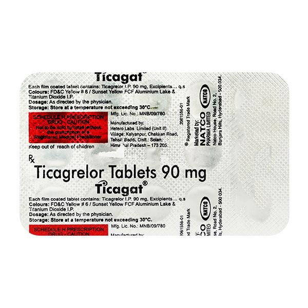 TICAGAT 90mg Tablet 14's - Blood Clot-Ant