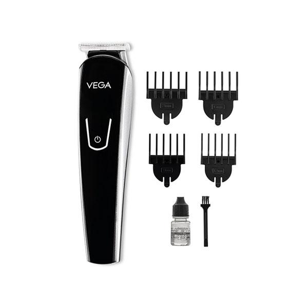 Netmeds | Vega T-Amaze Beard Trimmer for Men with 4 Comb Attachments, 60 Min Run Time, Cordless (VHTH-13) 1's