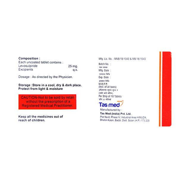 LEFIT 25mg Tablet 10's - Psychosis-Ans