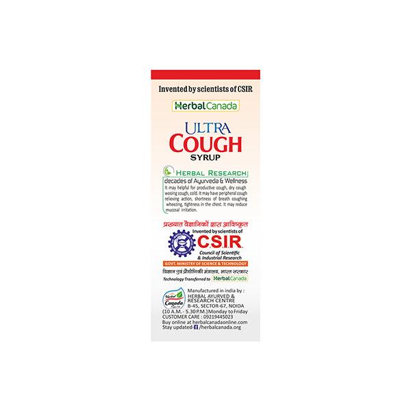 Herbal Canada Ultra Cough Syrup 200 ml - Cough & Cold (Ayush)