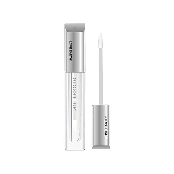 Love Earth Liquid Lip Gloss Midnight Runner for Soft & Dewy Lips Enriched with Vitamin E & Almond Oil, Shiner for Moisturizing Lips (Transparent) 3 ml - Lip Glosses