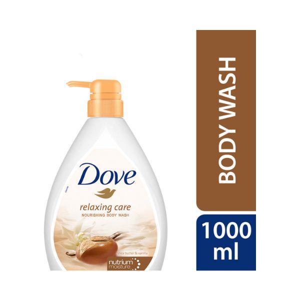 Dove Relaxing Care Shea Butter Nourishing Body Wash with Vanilla for Nutrium Moisture 1000ml - Shower Gels & Body Wash