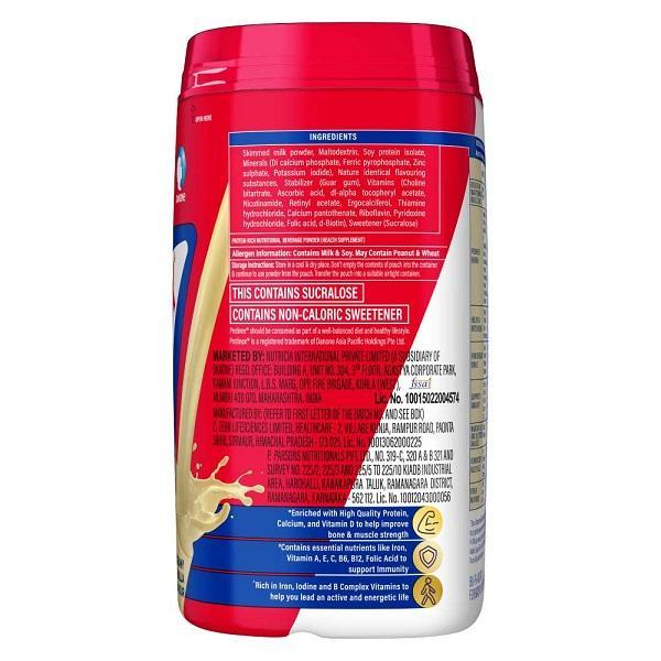 Protinex Powder - Creamy Vanilla Flavour 400 gm (Refill Pack) with Free Bottle 325 ml - Protein Drink