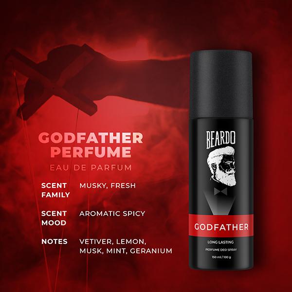 Beardo Legacy 150ml and Godfather 150ml Perfume Deo Spray for Men Combo 1's - Men Deodorants/Roll-Ons