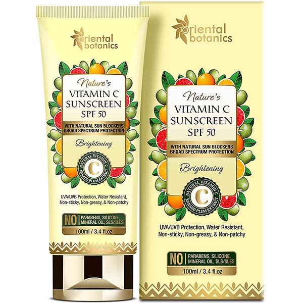 ORIENTAL BOTANICS NATURE VITAMIN C SUNSCREEN SPF 50 100ML+ VITAMIN C FACE SERUM 20ML 1's - Body Sunscreen