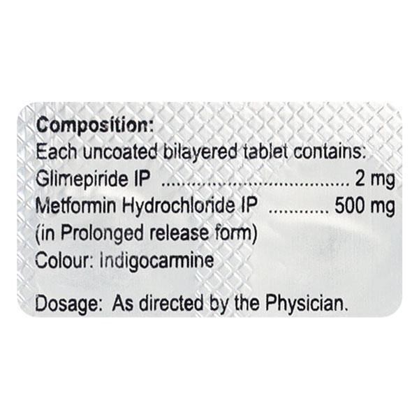 Walaphage G 2/500mg Tablet 15'S - Diabetes-Ant