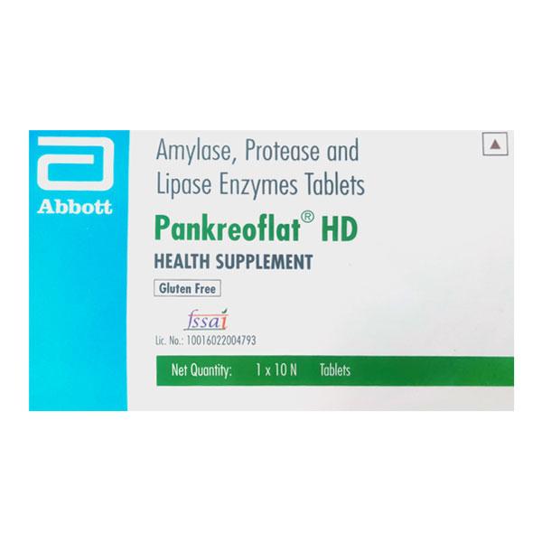 PANKREOFLAT HD GLUTEN FREE Tablet 10's - Digestion-Dig