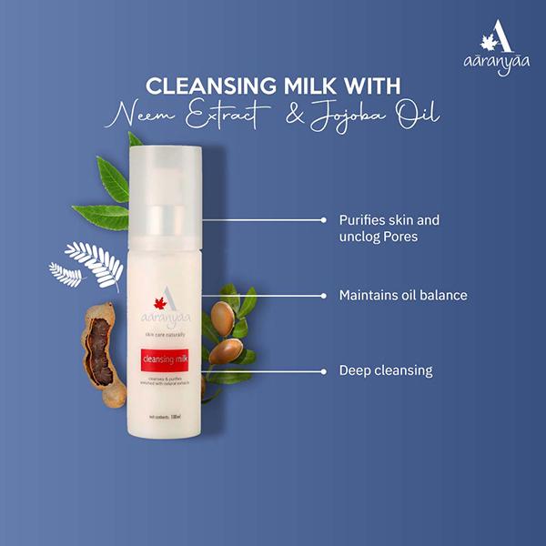 Aaranyaa Cleansing Milk Non Alcoholic 100 ml - Face Wash & Cleansers