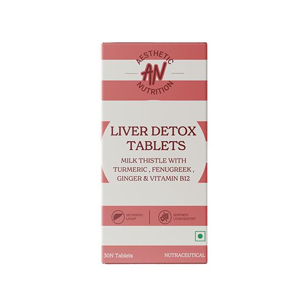 Aesthetic Nutrition Liver Detox Tablets - Detoxify And Support Liver Health 30 Tablets 1's - Multi-Vitamins