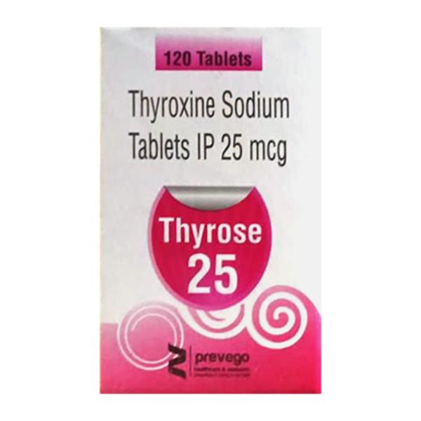 THYROSE 25 Tablet 120's - Hypothyroidism