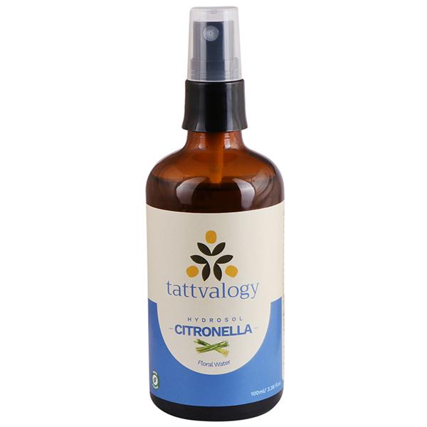 Tattvalogy Citronella Hydrosol- Toner for Oily Skin, Natural Mosquito Repellent Body Spray 100 ml - Toners