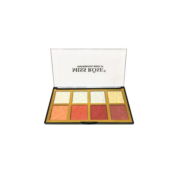 Miss Rose Professional Highlighter & Blusher Palette 7003 - 216Z1 02 28 gm - Blushes