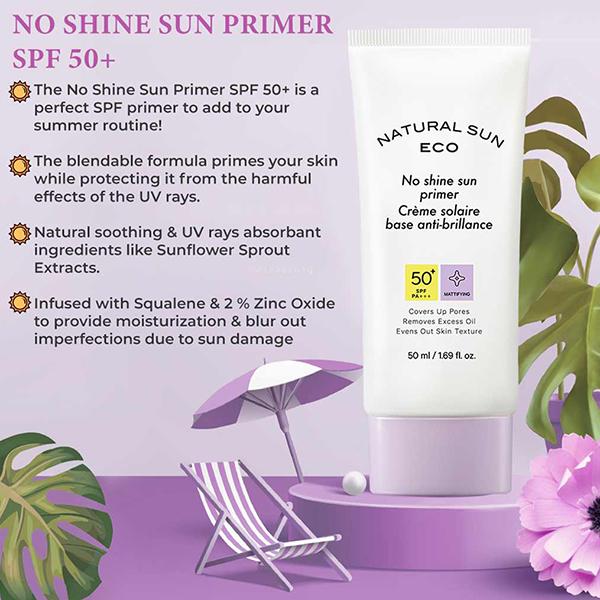 The Face Shop Naturalsun Eco No Shine Sun Primer SPF50+ PA+++ Mattifying 50ml - Face Sunscreen