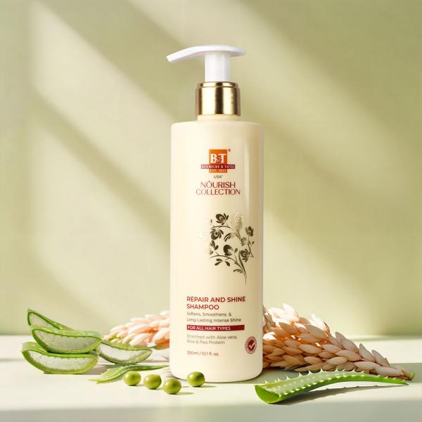 Dr.Willmar Schwabe B&T Nourish Collection Repair & Shine Shampoo For All Skin Type 300 ml - Personal Care (Ayush)