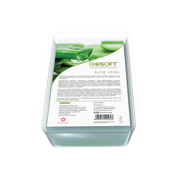 Biosoft Aloevera Paraffin Wax 500 S gm - Shaving & Hair Removal