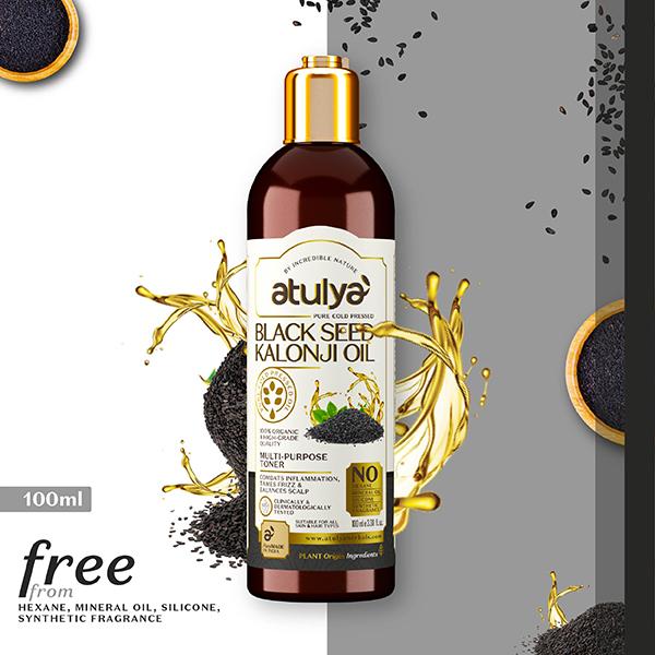 Netmeds | Atulya Pure Cold Pressed Black Seed Kalonji Oil 100 ml