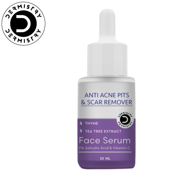 Netmeds | Dermistry  2% Salicylic Acid Anti Acne Pits & Scar Remover Face Serum 30ml
