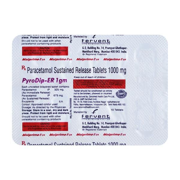 PYRODIP ER TABLET 10'S - Fever-Ana