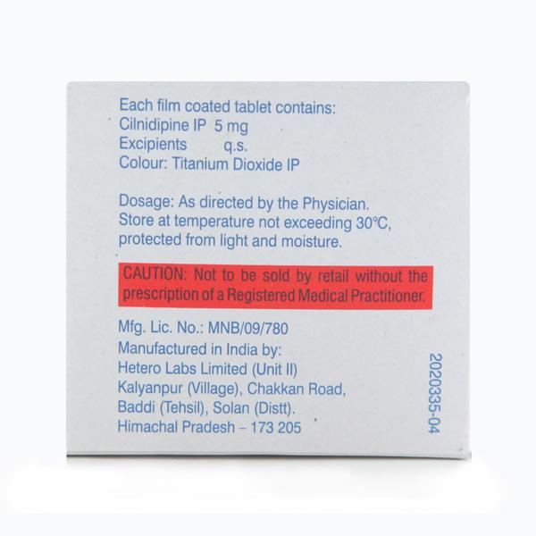 Rancil 5mg Tablet 10'S - Hypertension-Cal