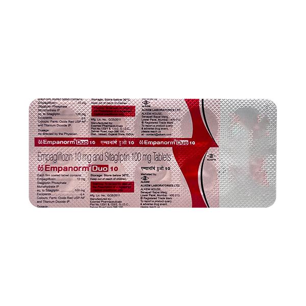 EMPANORM DUO 10 Tablet 10's - Diabetes-Ant