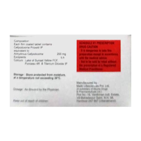 Proxtl 200mg Tablet 10'S - Bacterial Infections-Cep