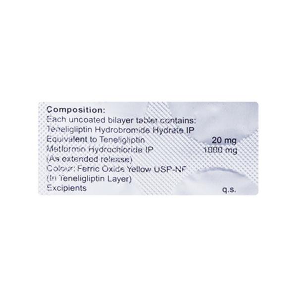 Tenali M 20/1000mg Tablet 10'S - Diabetes-Ant