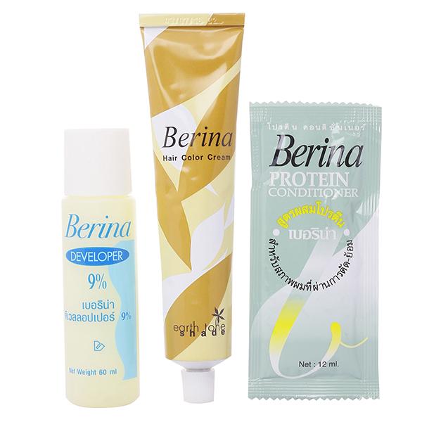 Berina A44 Light Matt Brown Hair Color Cream 60 gm - Crème
