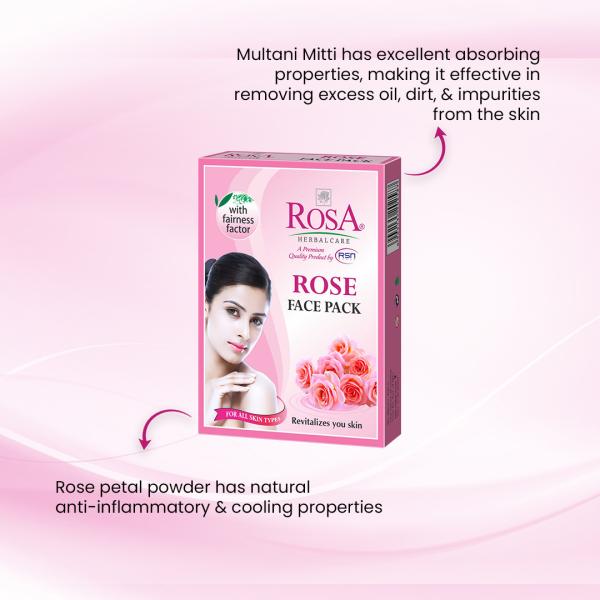 Rosa Rose Face Pack 100 g - Face Packs