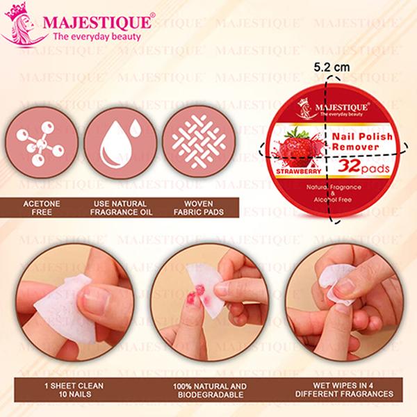 Majestique Nail Polish Remover & Toe Separator Set, Nail Care Package 4's - Nail Care