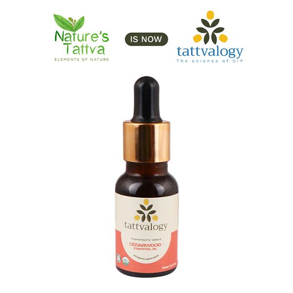 Tattvalogy Organic Cedarwood Essential Oil Therapeutic Grade 15 ml - Essential Oils