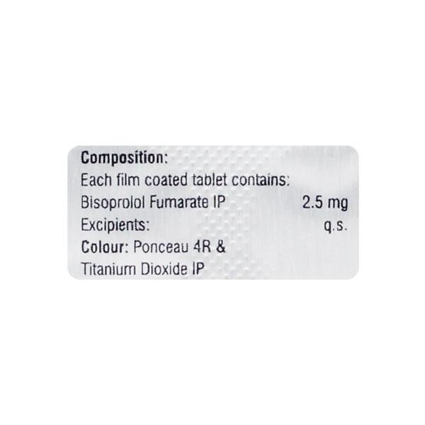 BISOPHARM 2.5 Tablet 10's - Hypertension-Bet
