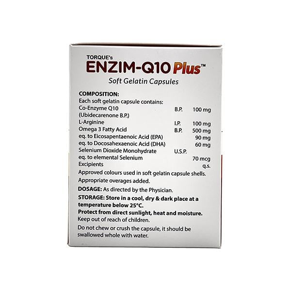 ENZIM Q10 PLUS Soft Gelatin Capsule 10's - Supplements-Sup