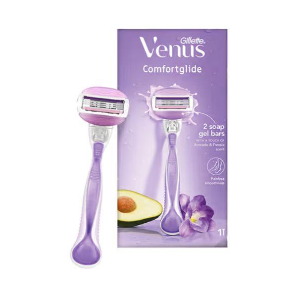 Netmeds | Gillette Venus Comfort Glide Soap Gel Bars Razor - Avocado & Freesia