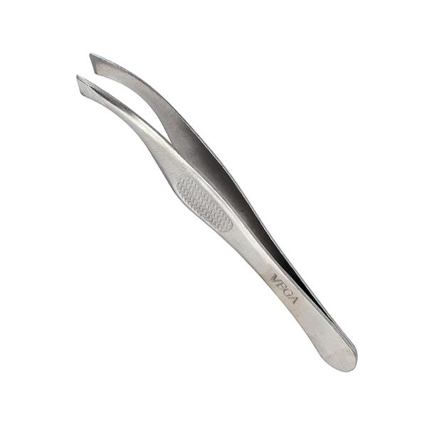 Netmeds | Vega Tweezer - Slant Tip, Silver, (TW-03) 15 gm