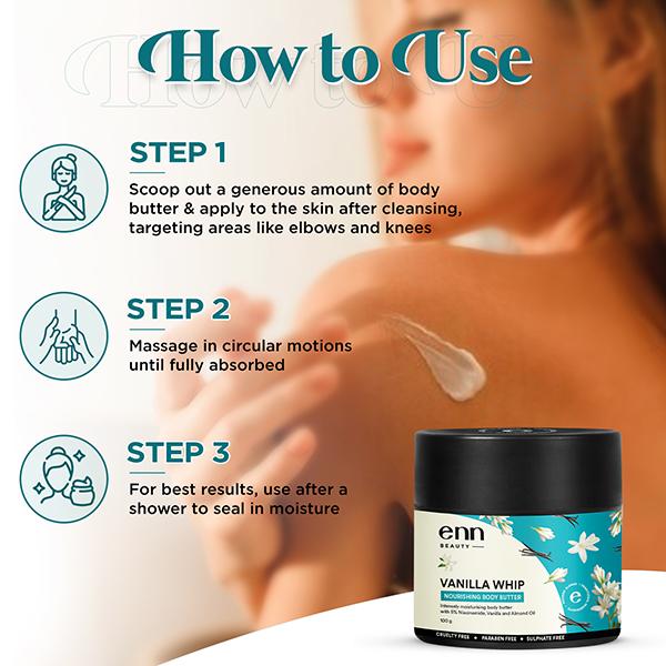 ENN Vanilla Whip Nourishing Body Butter 100 gm - Body Butter
