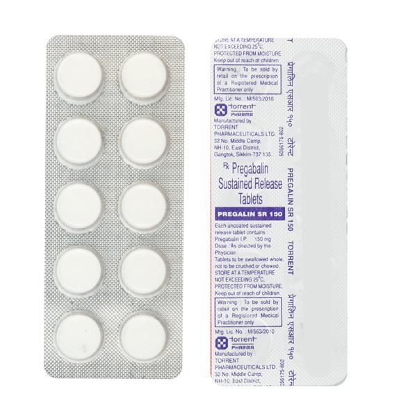 Pregalin SR 150mg Tablet 10'S - Neuropathic Pain-Dru
