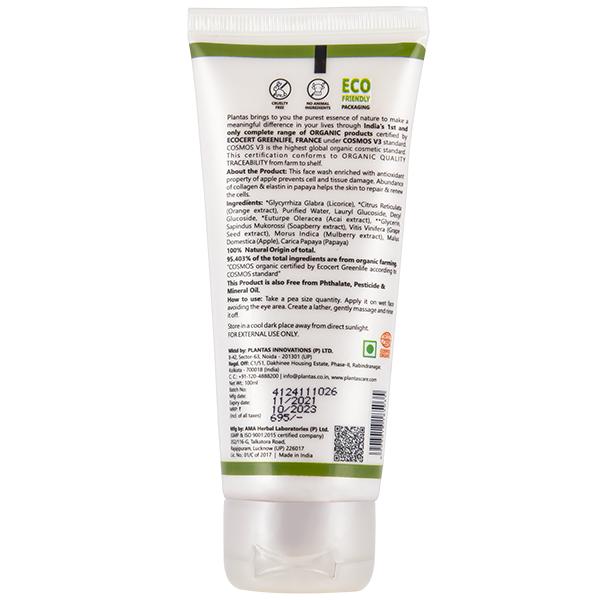 Plantas Cell Renewal Organic Face Wash 100 ml - Face Washes
