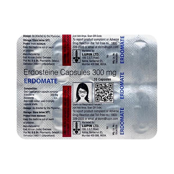 Netmeds | ERDOMATE 300mg Capsule 10's