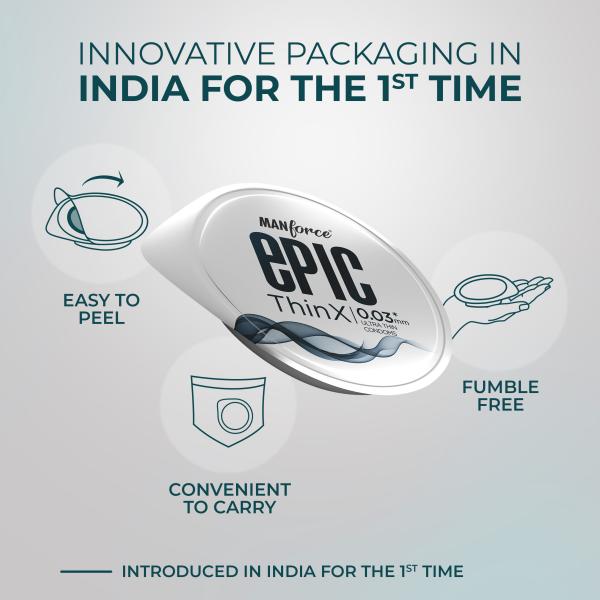 Manforce Epic Thinx Ultra thin Condoms 10's - Plain/Flavoured Condoms