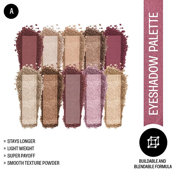 Insight Cosmetics Eyeshadow Palette - A 30 gm - Eye Shadow Palettes