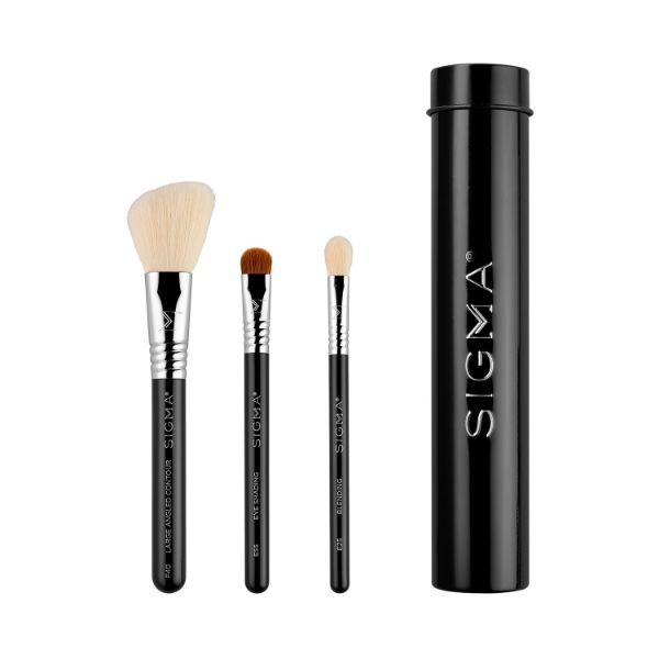 Netmeds | Sigma Beauty Essential Trio Brush Set - Black 1's