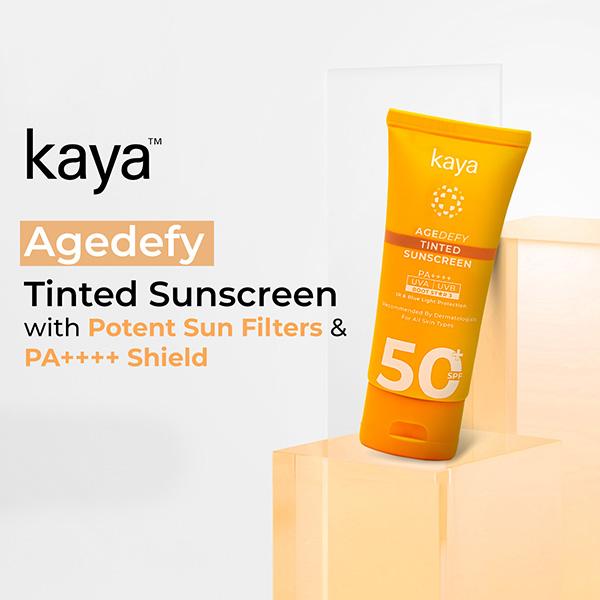 Kaya Agedefy Tinted Sunscreen Spf 50 50 gm - Body Sunscreen