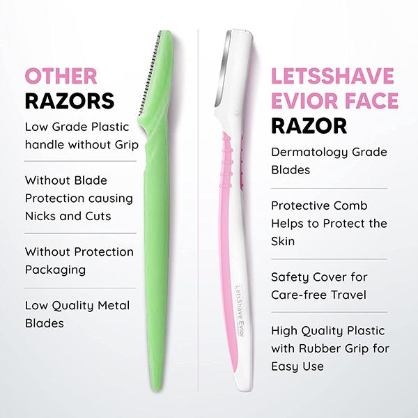 LetsShave Evior Face Razor - Women 3's - Shaving & Hair Removal