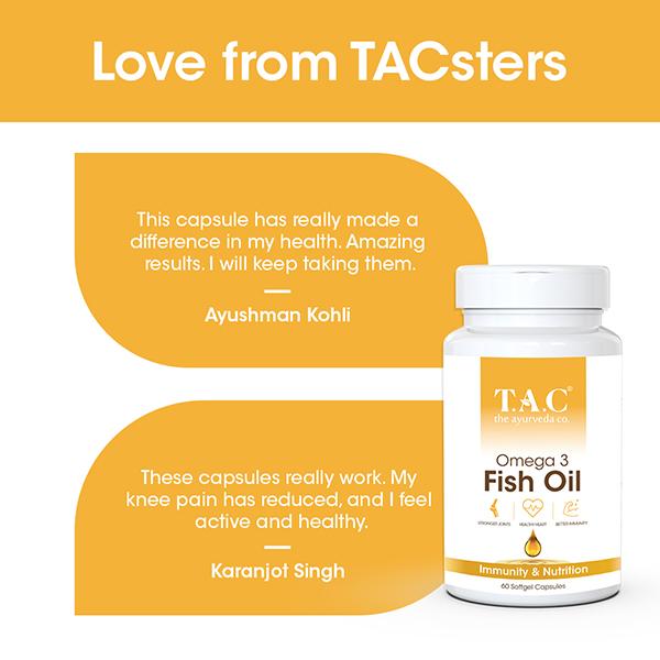 T.A.C - The Ayurveda Co. Fish Oil Capsules for Strong Joints & Immunity 30's - Others