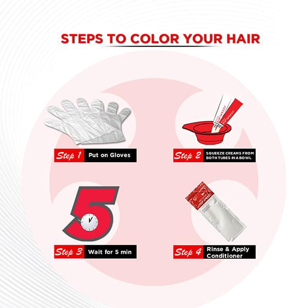 Revlon Top Speed Hair Color Man - 70M Natural Black (20gm+20gm+15ml) 3's - Crème