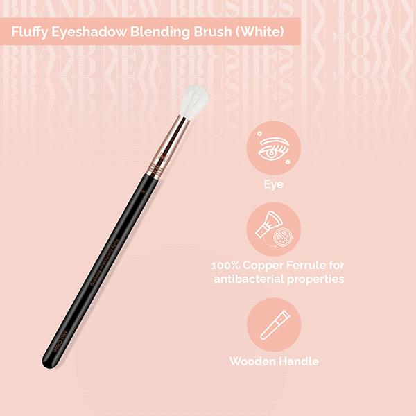 Miss Claire M11 - Fluffy Eyeshadow Blending Brush (White) (Rose Gold) 1's - Eye Brush