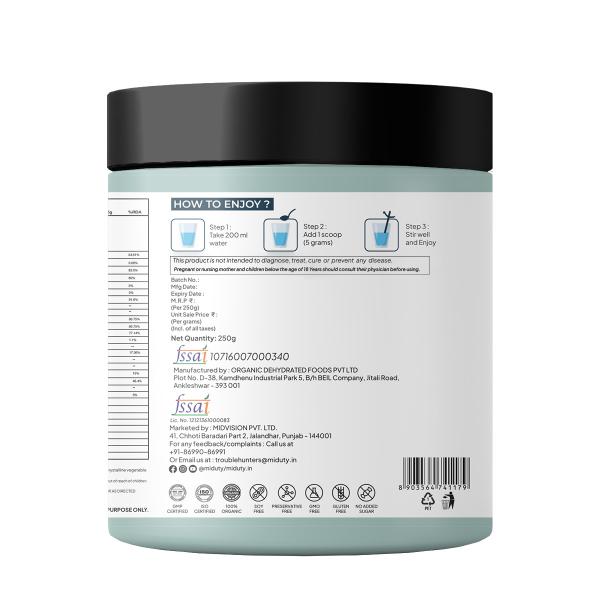 Miduty Organic Super Greens Powder 250 g - Weight Loss