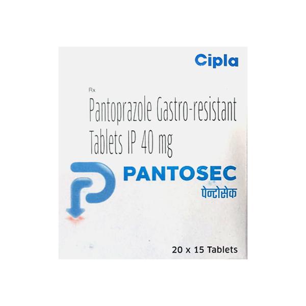 Pantosec 40mg Tablet 15'S