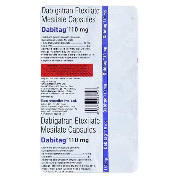 DABITAG 110mg Capsule 10's - Blood Clot-Ant