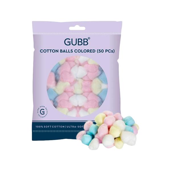 Netmeds | Gubb Cotton Balls Colored (50 Pcs.) 1's